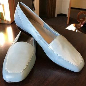 NEW Enzo Angiolini Two-Tone Blue Liberty Flat 6M